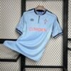 Camiseta local Celta de Vigo 1999-00 en celeste con detalles en azul marino, cuello rojo y patrocinio Citroën