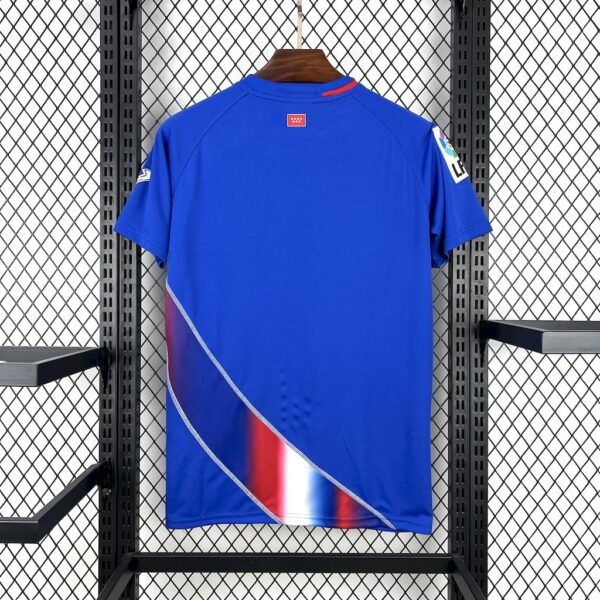 Parte trasera camiseta local Getafe CF 2009-10 Joma color azul con espacio para nombre y número personalizados