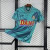 Camiseta visitante RCD Espanyol 1996-97 en verde agua con detalles en azul marino, escudo bordado y patrocinio DANI