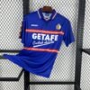 a5b163d3 (2) Camiseta local Getafe CF 1998-99 Bemiser color azul con banda horizontal roja y patrocinador GETAFE