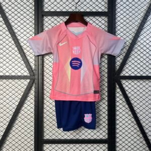 Equipación Niño Fc Barcelona Rosa 25/26