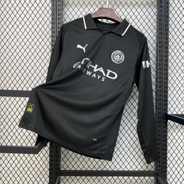 Camiseta Visitante Manchester City Manga Larga 25/26