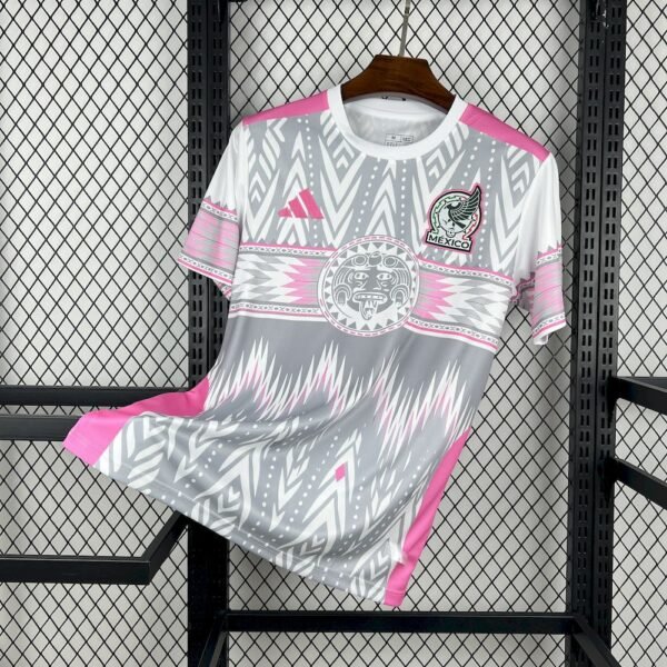2025110208465391 Camiseta Edición Especial México Gris y Rosa 25/26